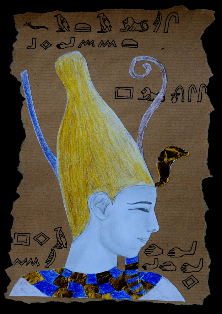 Ian Derl EF Selbstdarstellung im aegyptischen Stil