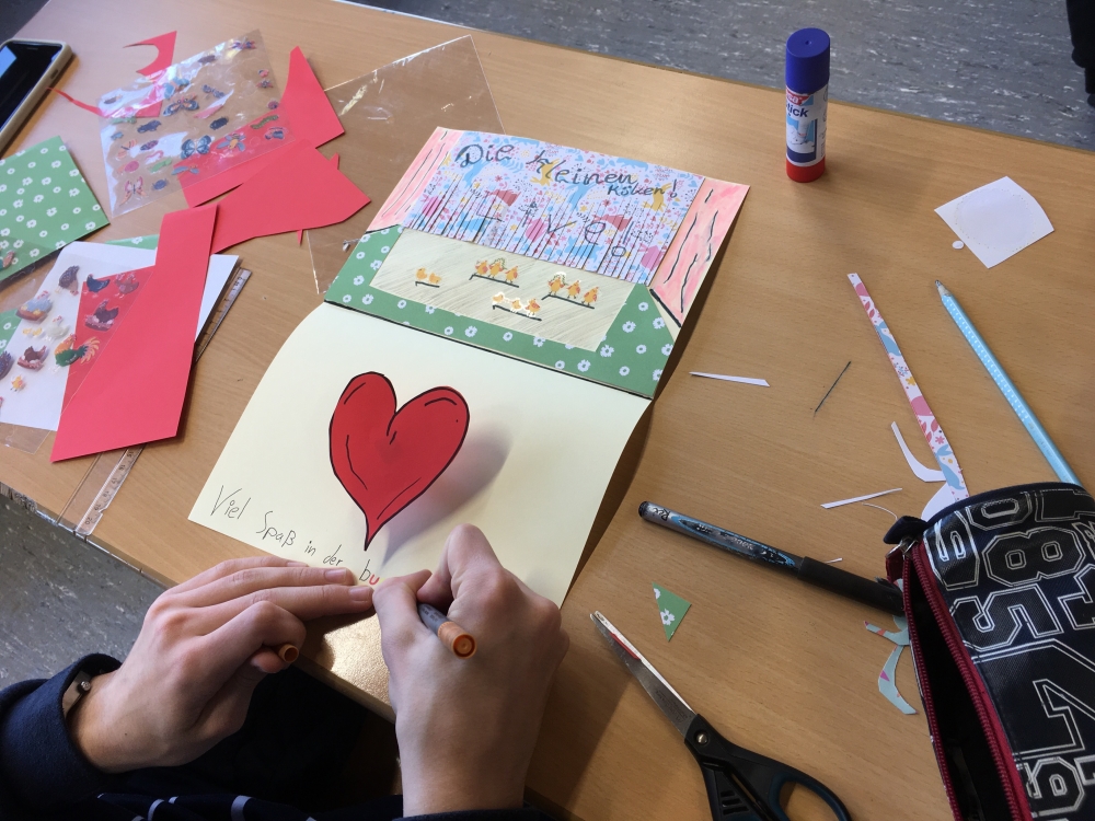 Schüler aus dem 9. Jahrgang bei der Projektarbeit 2